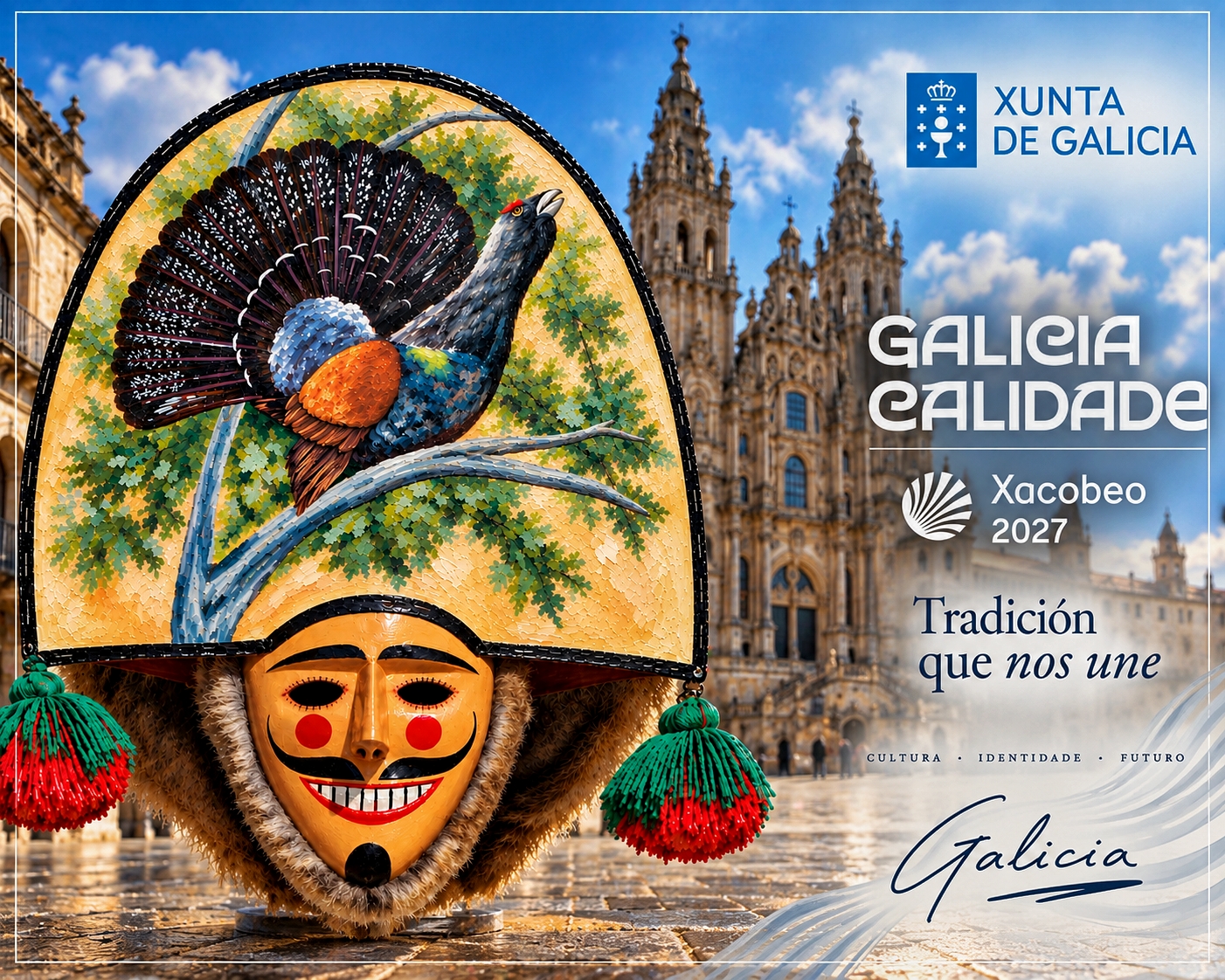 El Gran Desfile de los Entroidos Tradicionales en Santiago de Compostela